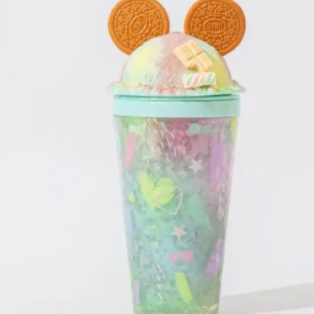 16oz Mickey Minnie Mouse Tumbler Double Insulated Wall With Lid Straw Travel Cup